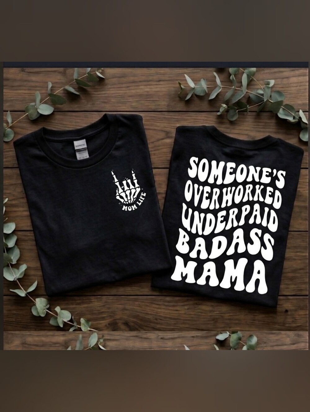 Mama Short Sleeve Shirt Someones Overworked Mama Mom humor cute